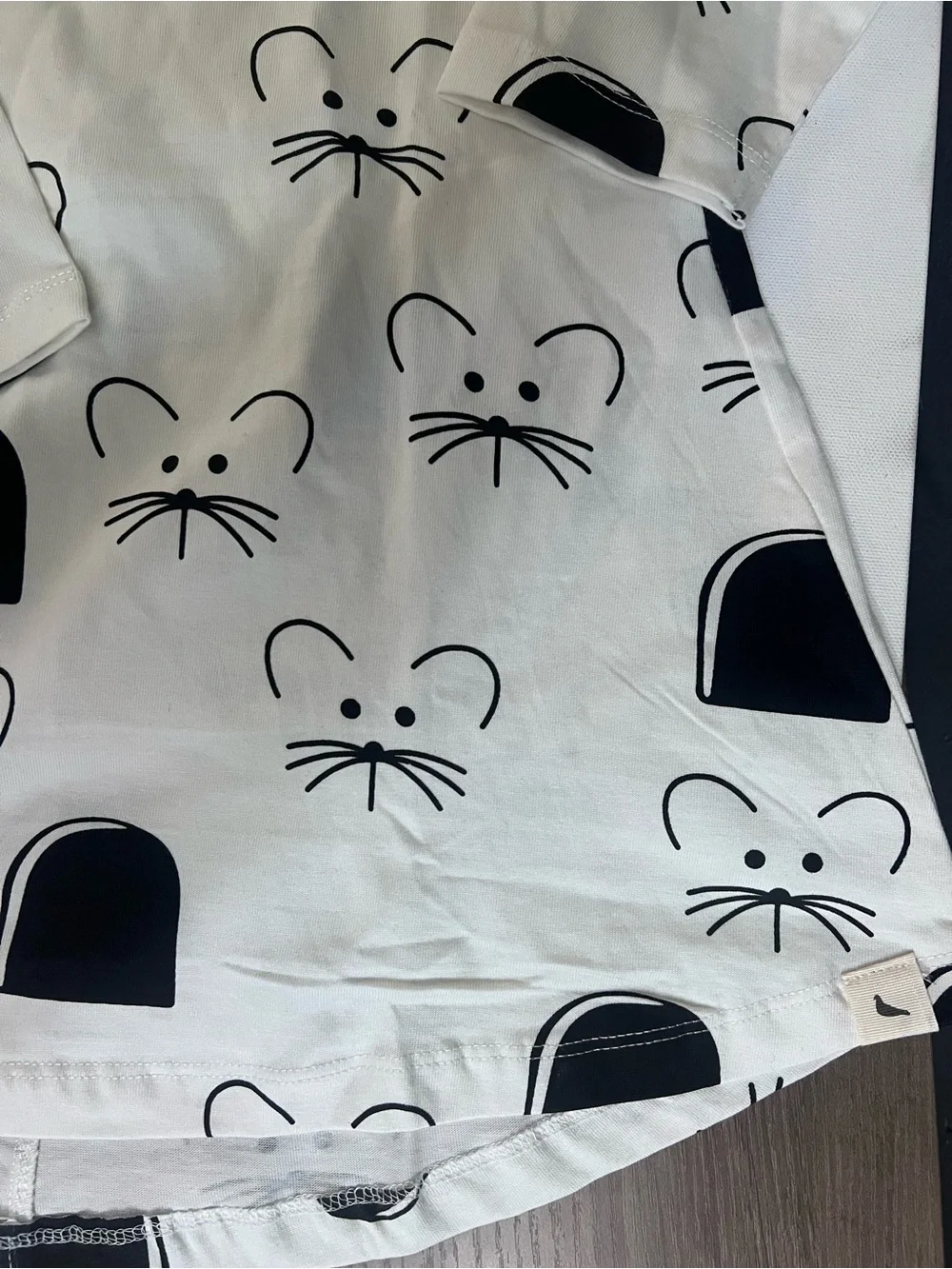 Turtledove London Organic Cotton Mouse Print Dress Girls 4-5 Years NWT